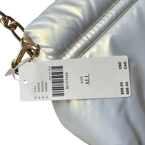 Anthropologie Metallic Puff Shoulder Bag - Creme - Picture 5 of 5